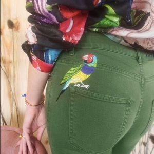 Nach Bijoux Embroidered Jeans NWOT